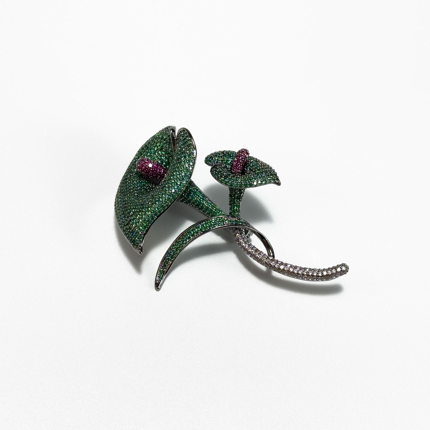 Green Calla Lily Brooch