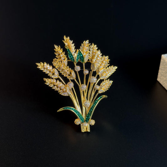 Luxury Wheat Ear Brooch