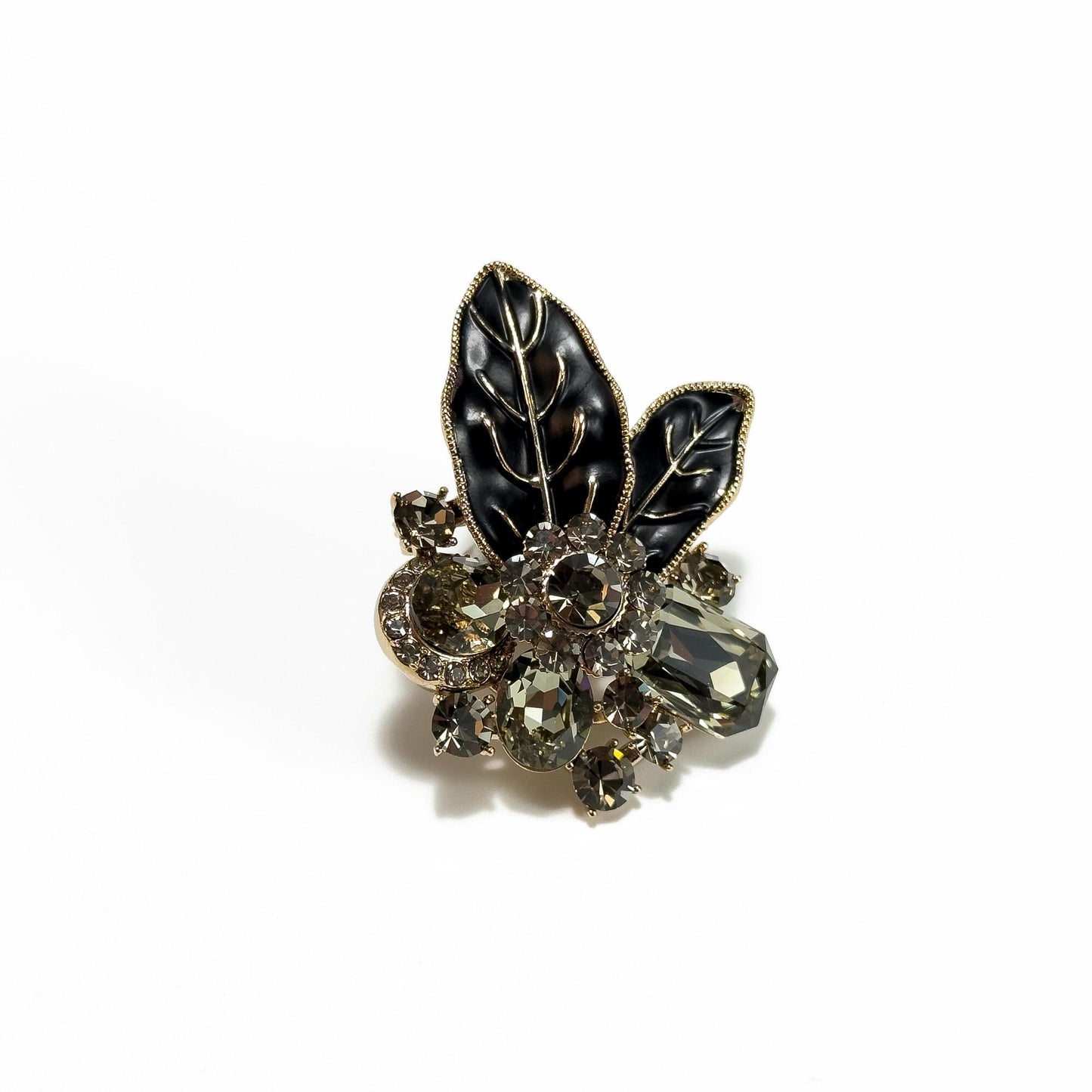 Leaf-Shaped Decorative Brooch