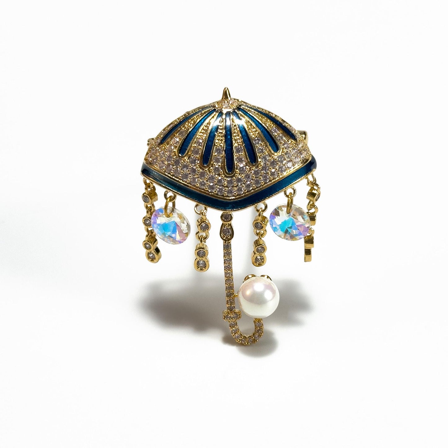 Umbrella Tassel Brooch