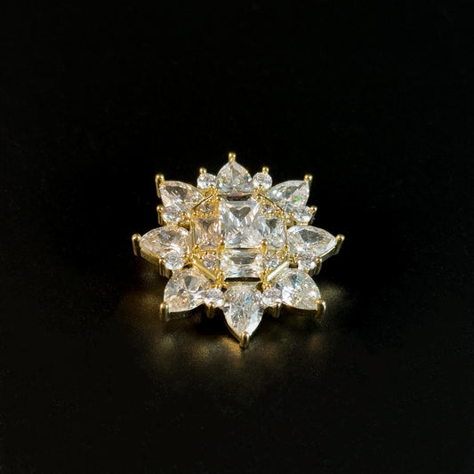 Luxurious Zircon Brooch