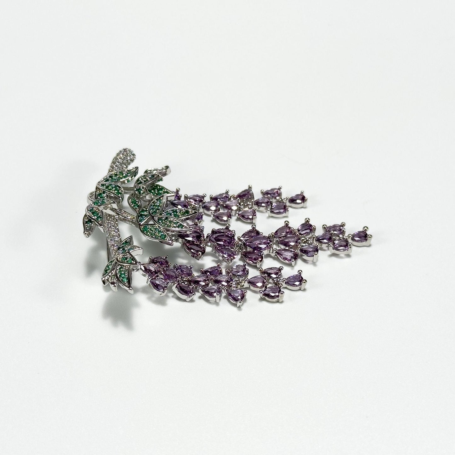 Amethyst Grape Brooch