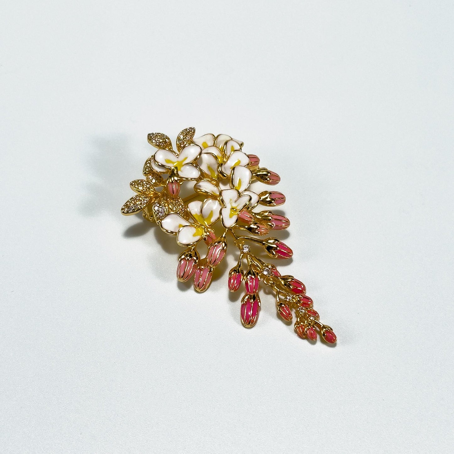 Gold Wisteria Brooch