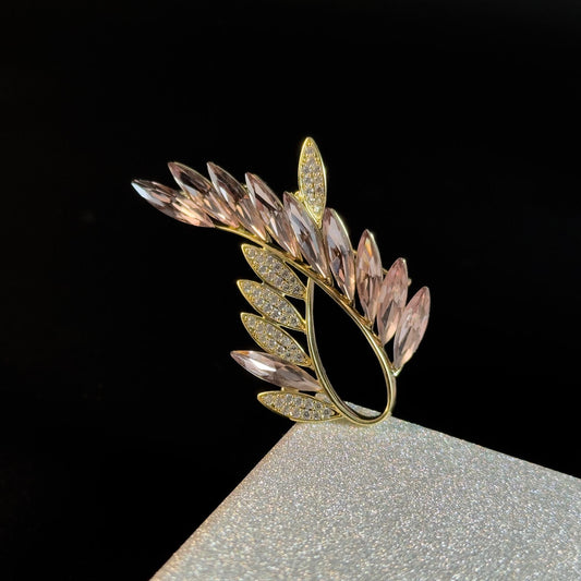 Gradient Wheat Ear Brooch