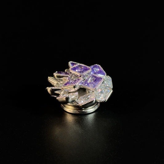 Purple Rose Cufflinks