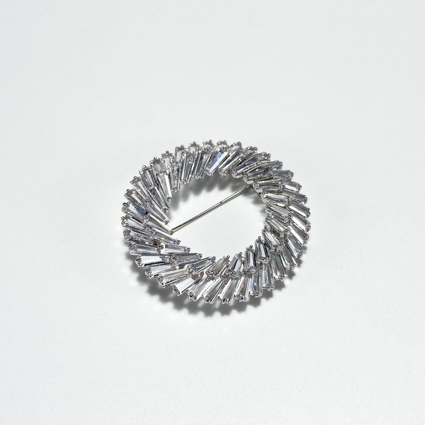 Silver Circle Brooch