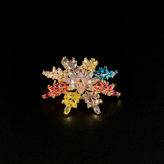 Colorful Snowflake Brooches