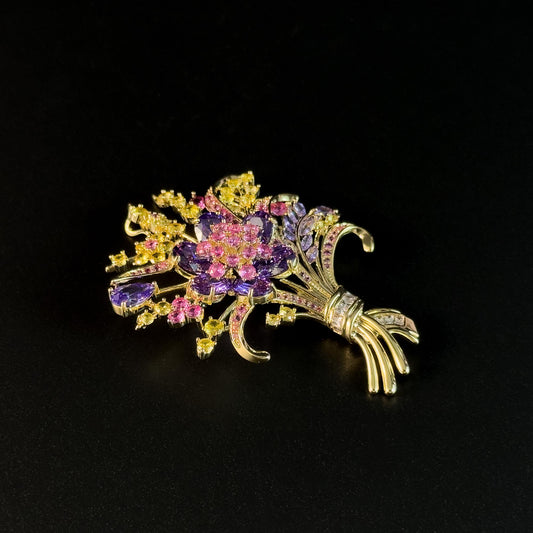Colorful Bouquet Brooch