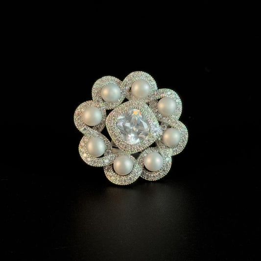 Pearl Flower Brooch