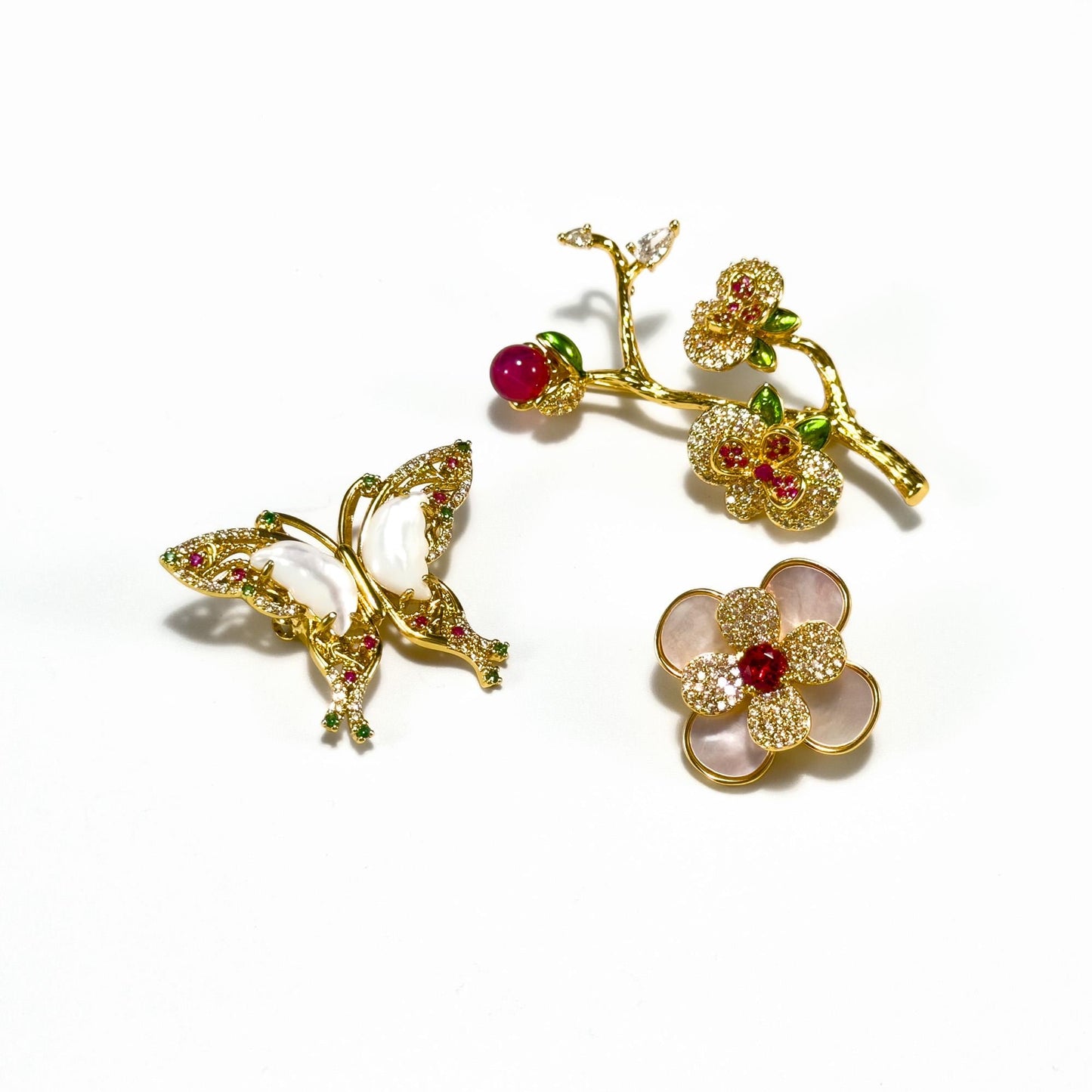 Small Gold Brooches