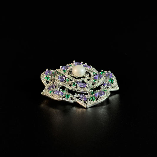 Elegant Camellia Brooch