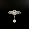 Vintage Pearl Drop Brooch