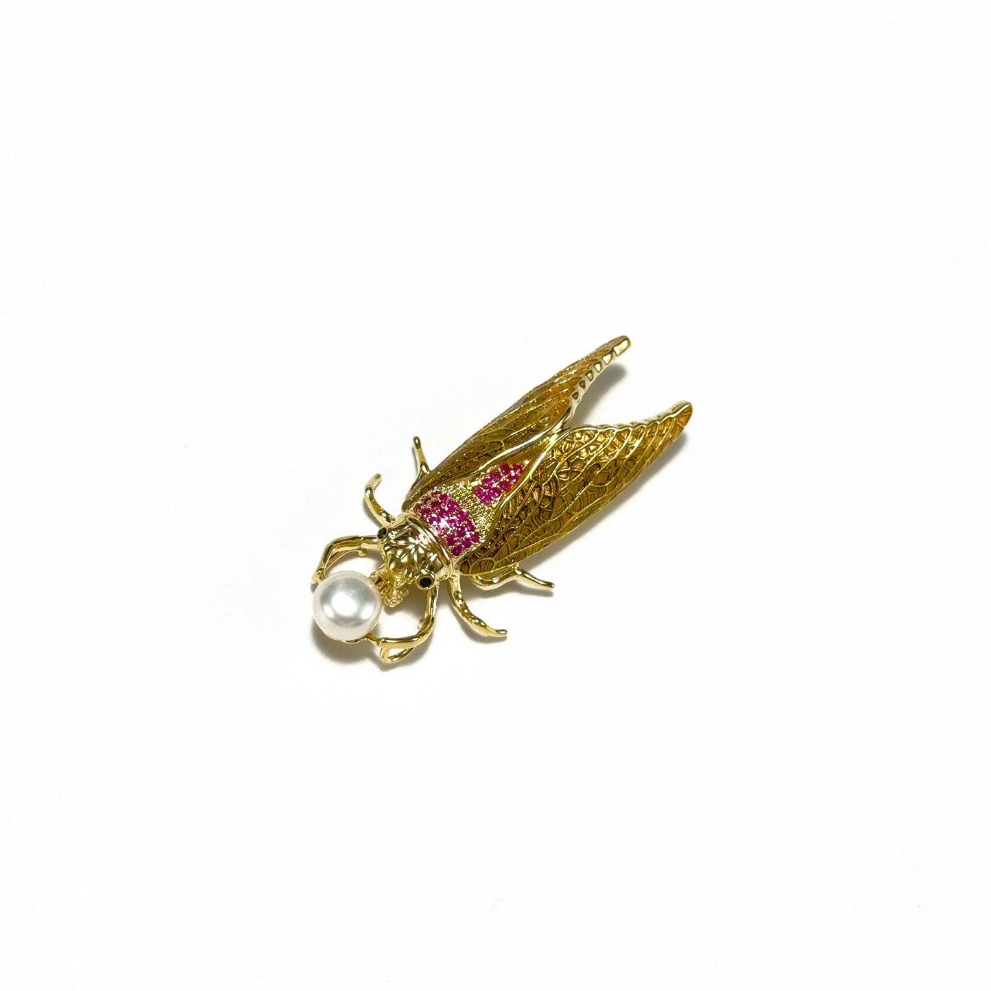 Pearl Cicada Brooch