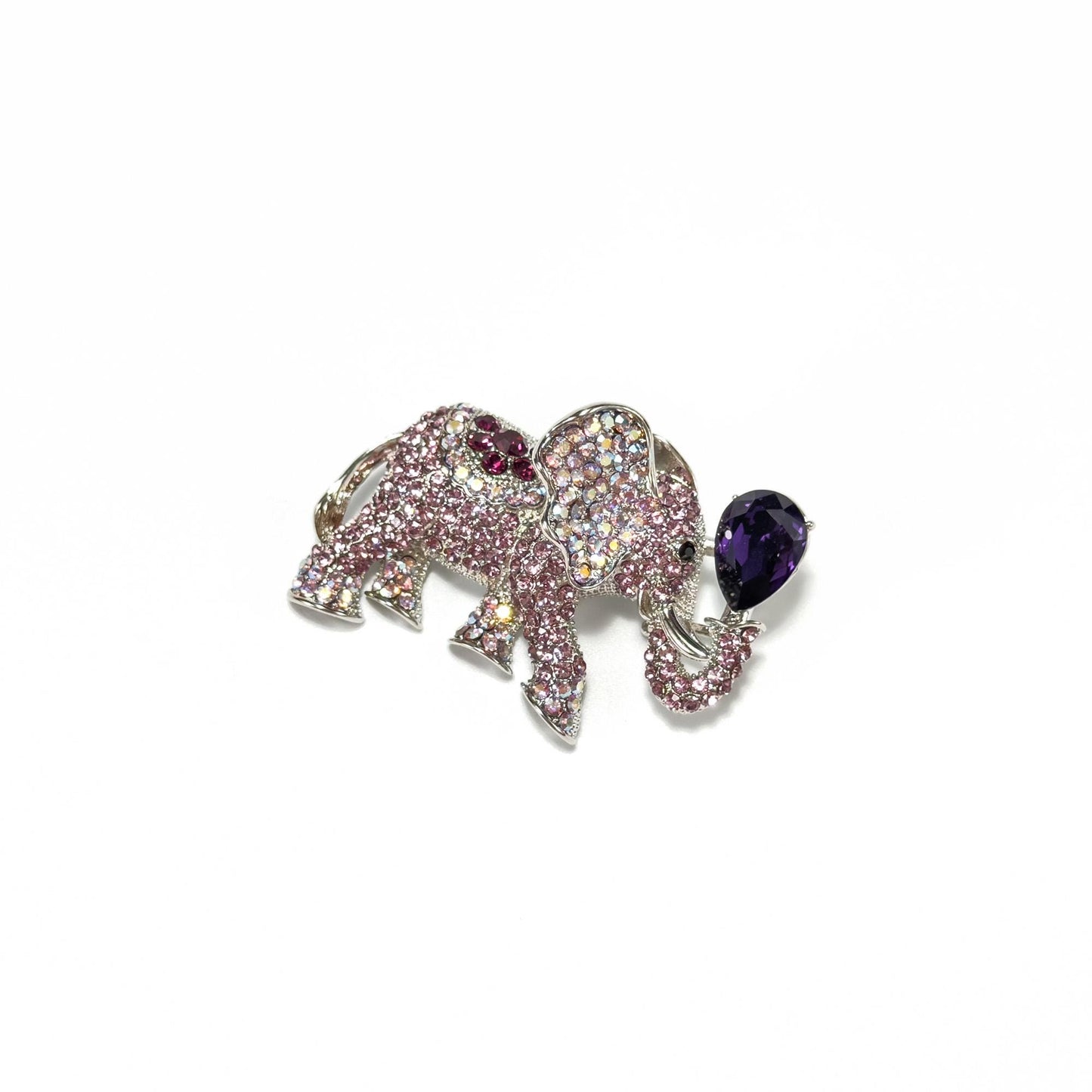 Purple Elephant Brooch