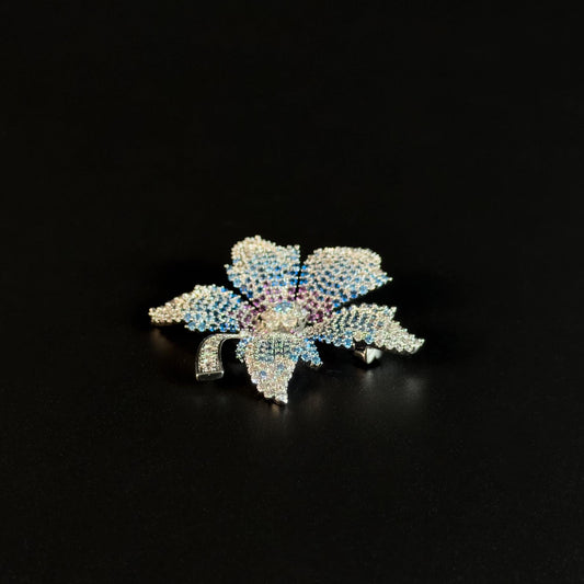 Alcathoe · Azure Maple Leaf Brooch