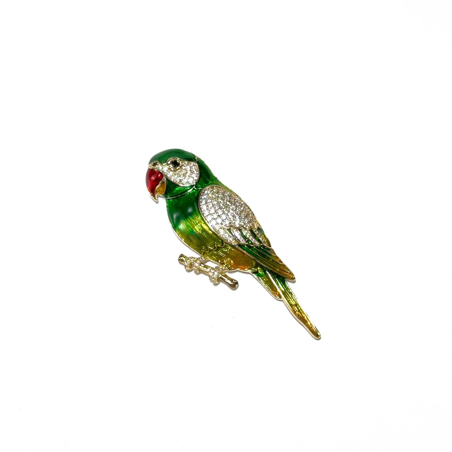 Aellopus · Verdant Enameled Parrot Cufflinks