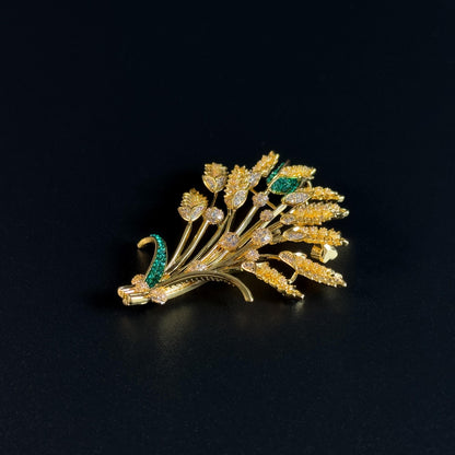 Luxury Wheat Ear Brooch