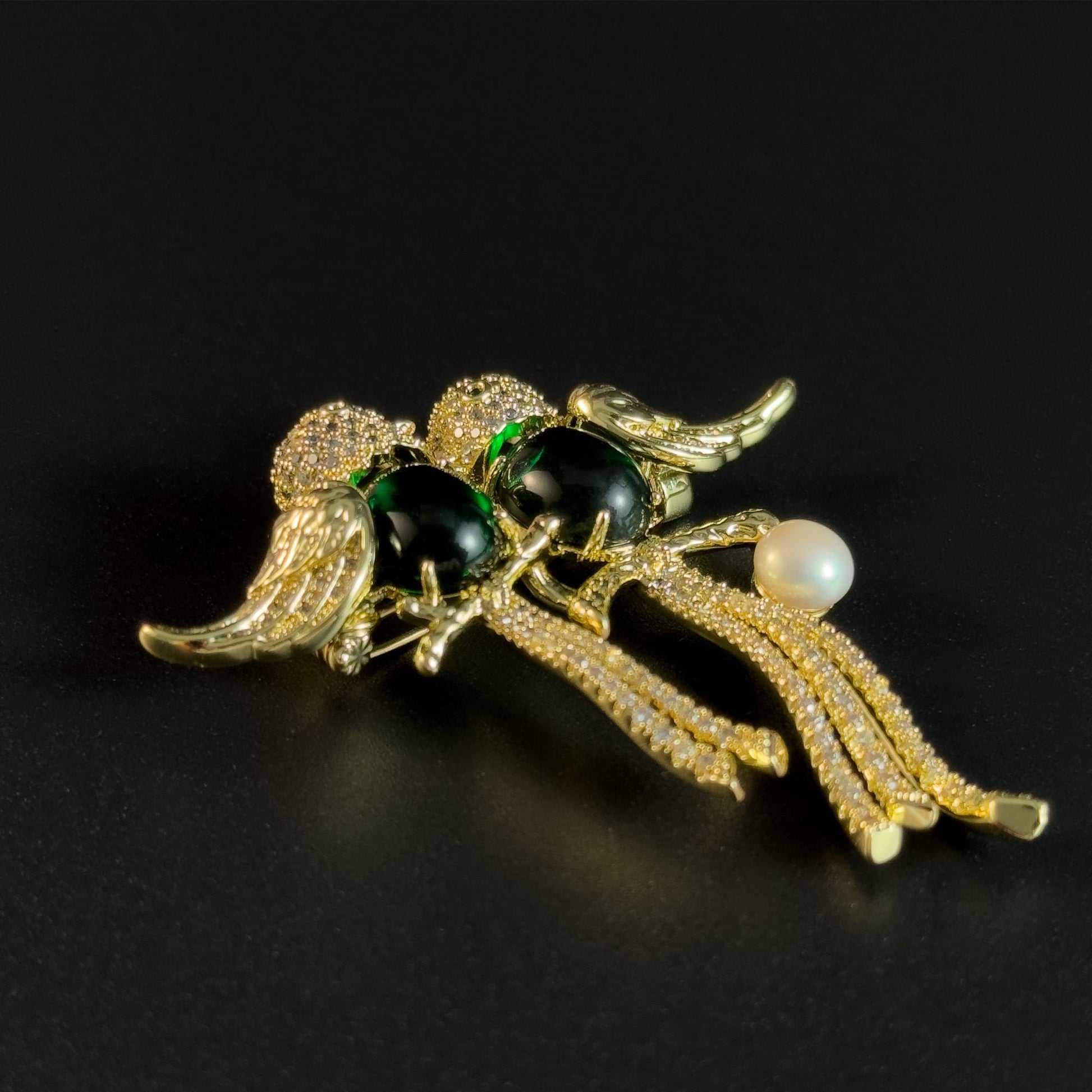 Double Bird Brooch