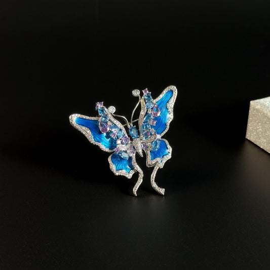 A blue