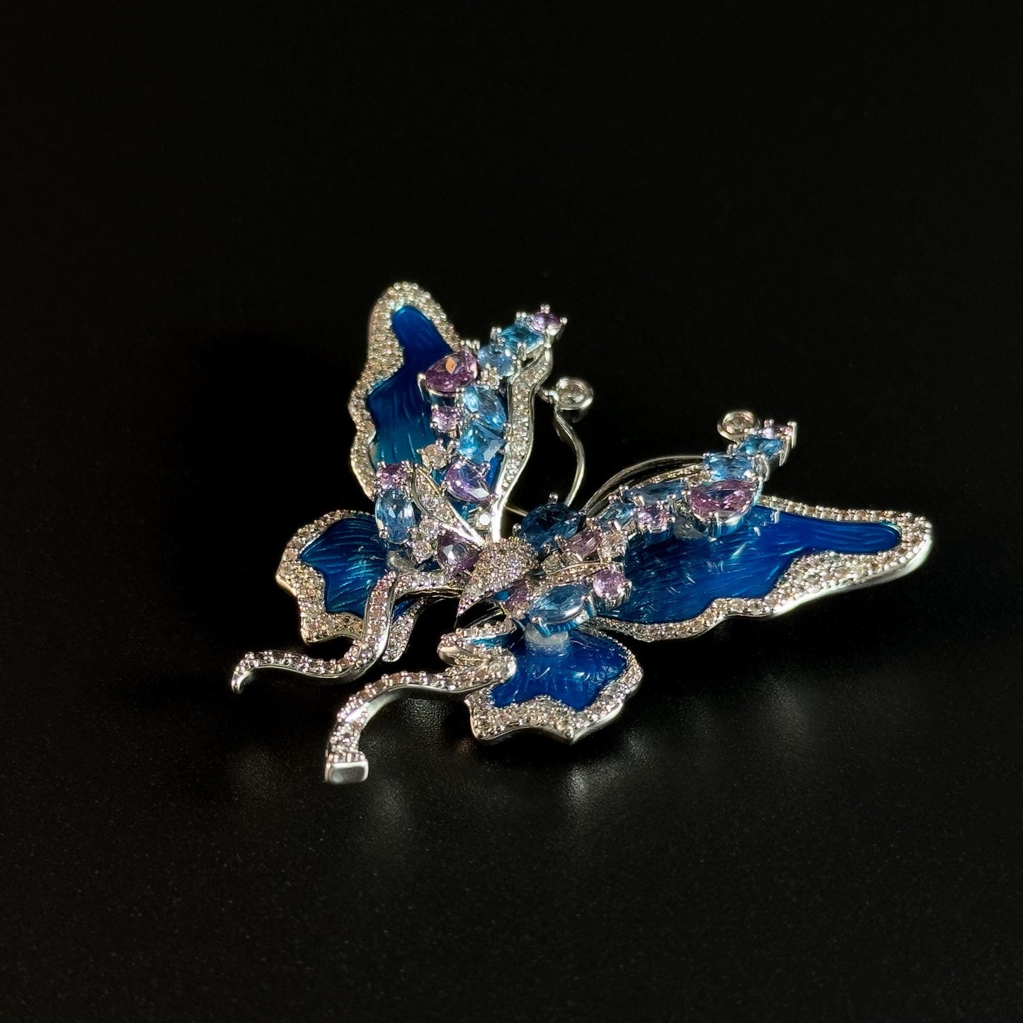 A blue