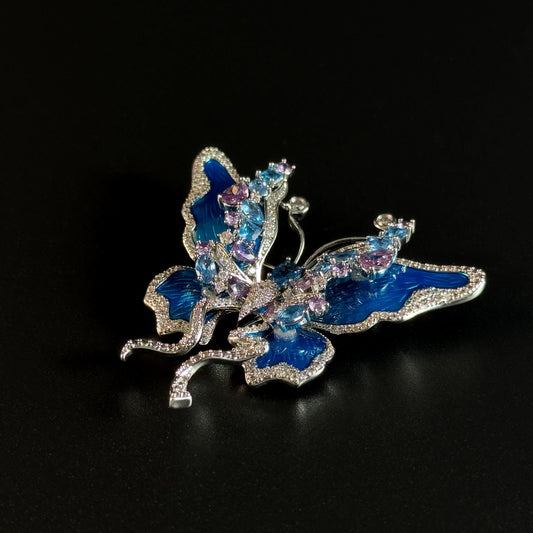 A blue