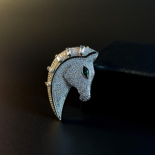 Unicorn-Shaped Brooch