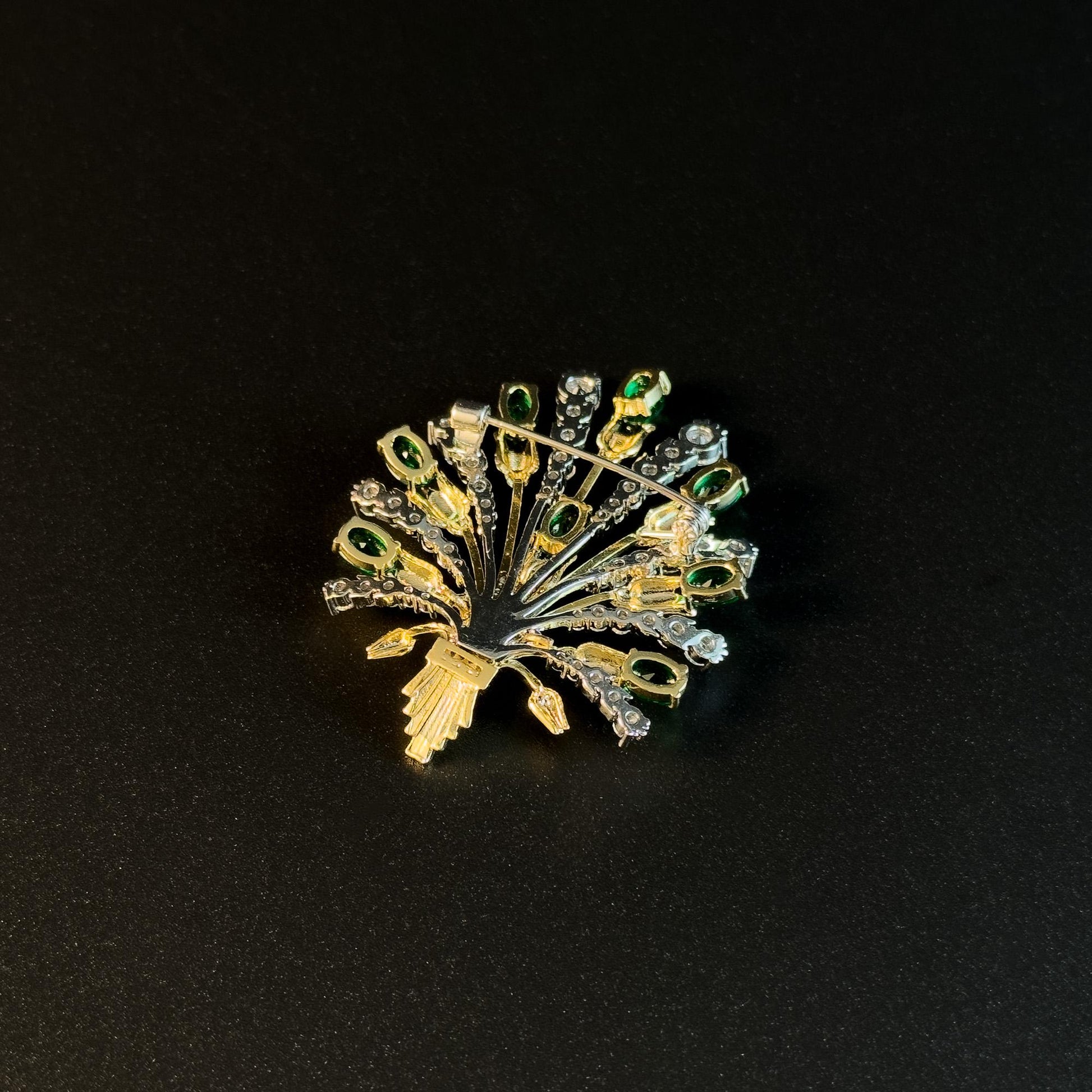 Green Bouquet Brooch