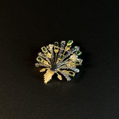 Green Bouquet Brooch