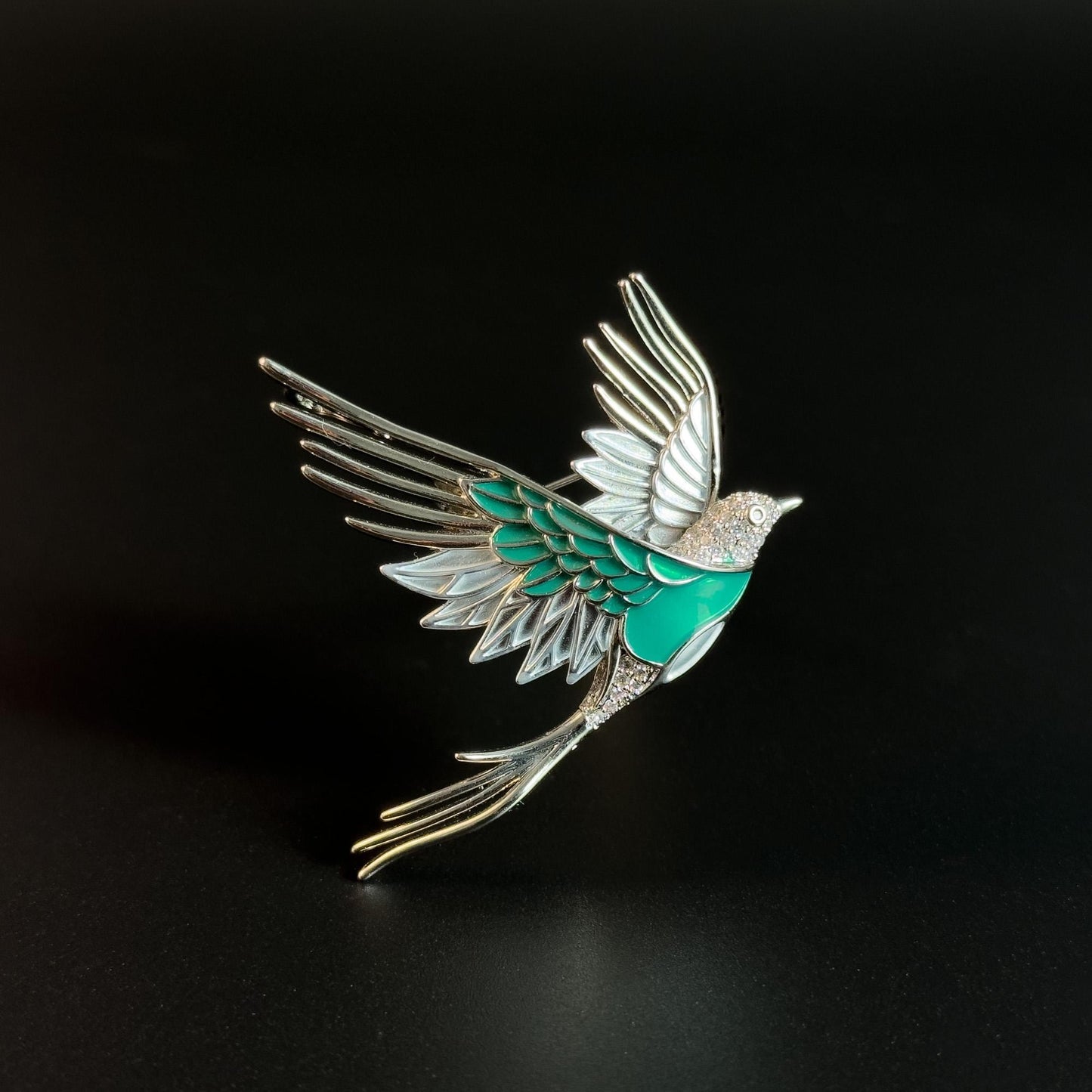 Bird-Shaped Brooch