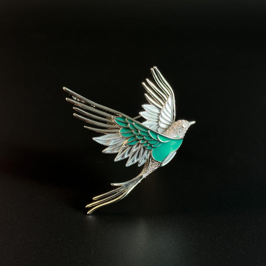Bird-Shaped Brooch
