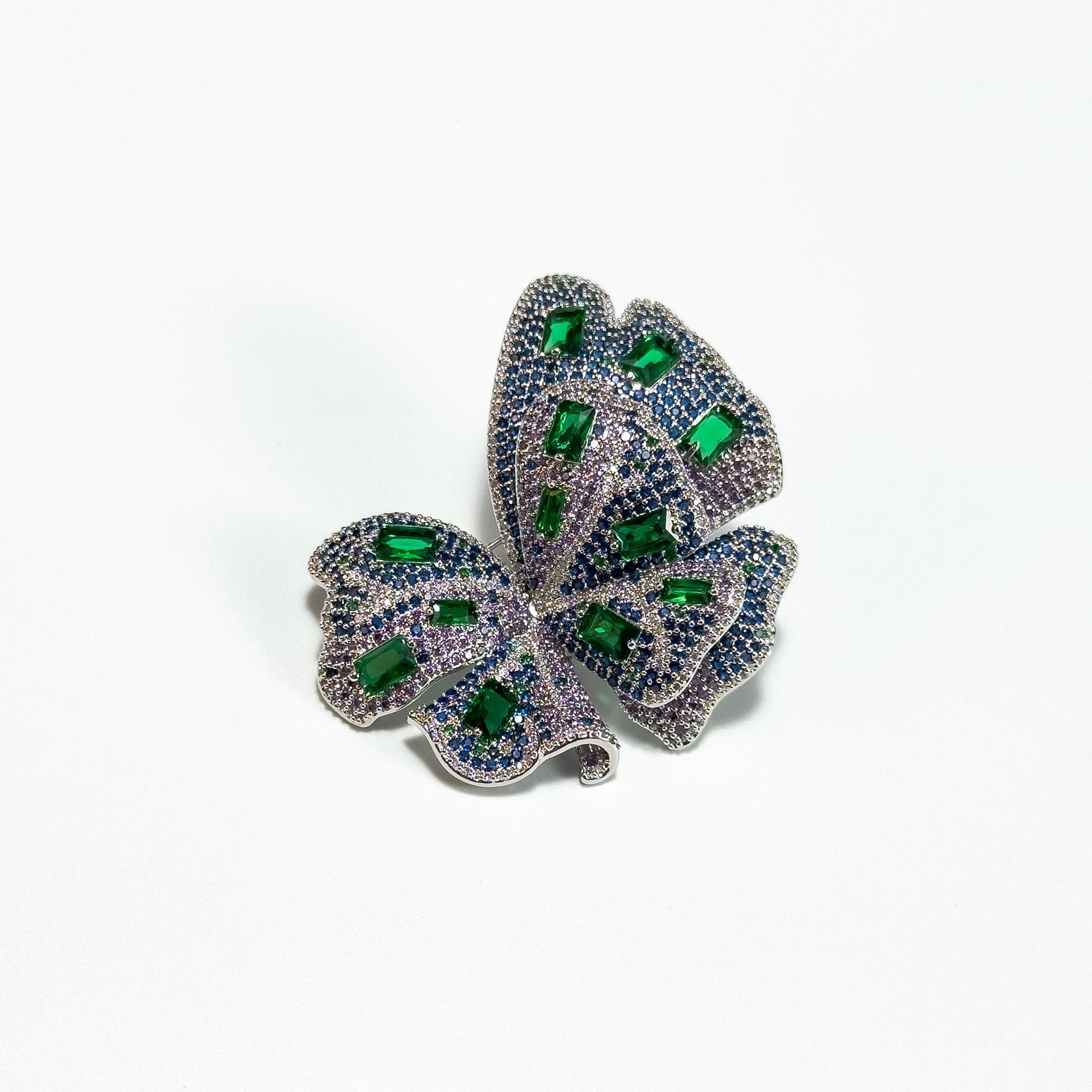 Fully Rhinestone Butterfly Brooch