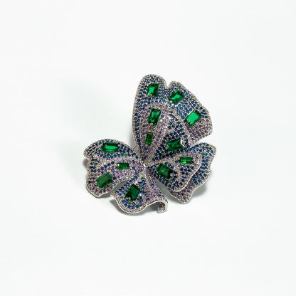 Fully Rhinestone Butterfly Brooch