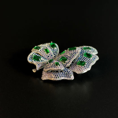 Fully Rhinestone Butterfly Brooch