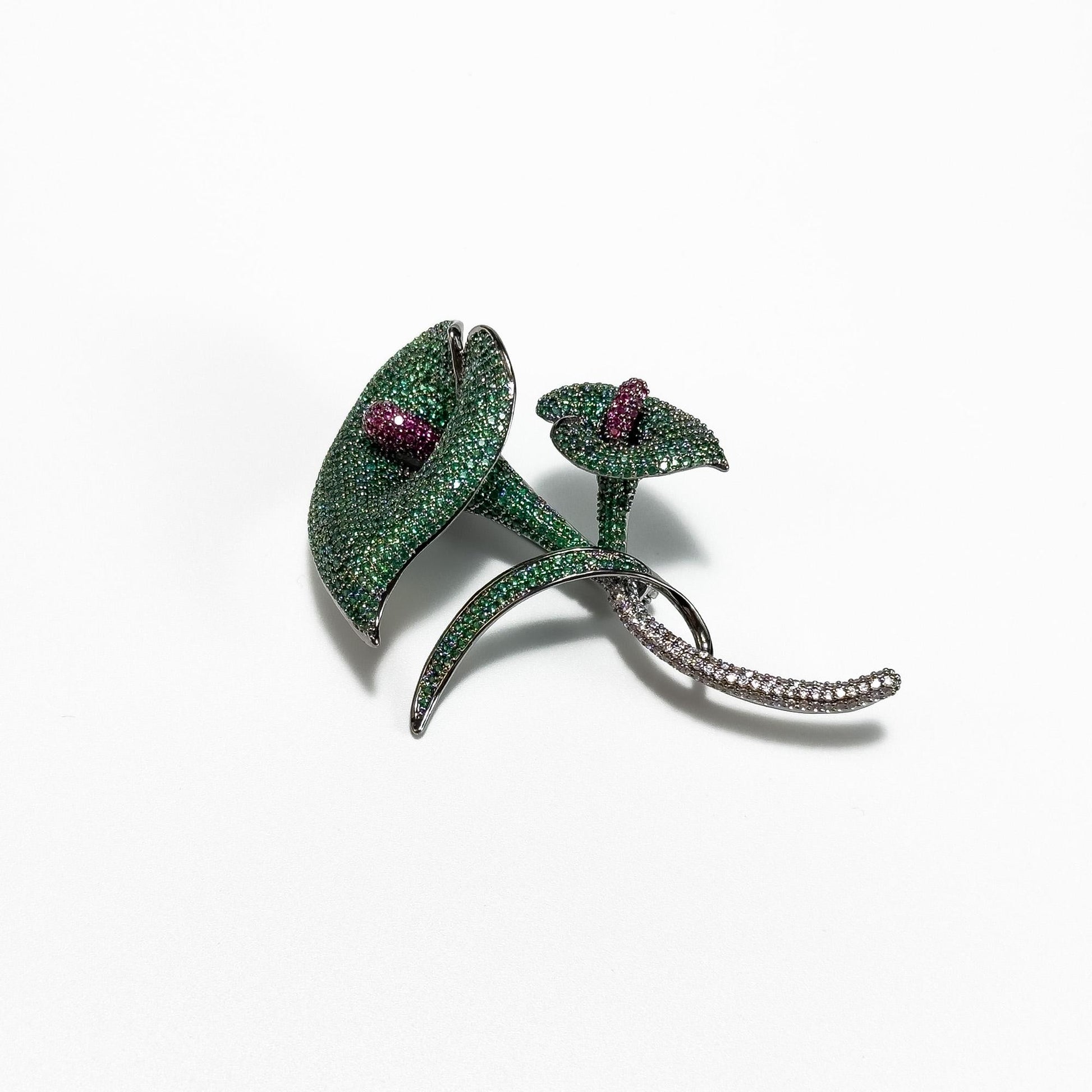 Green Calla Lily Brooch