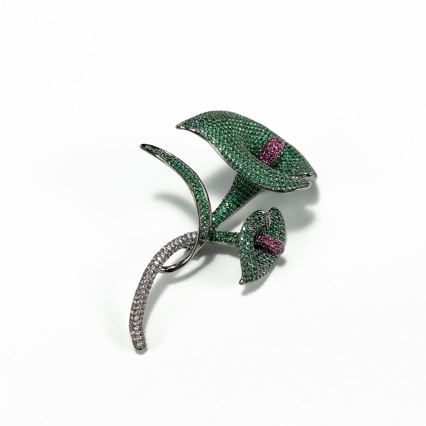 Green Calla Lily Brooch