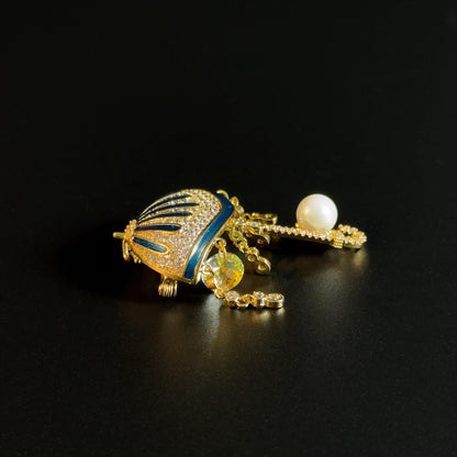 Umbrella Tassel Brooch