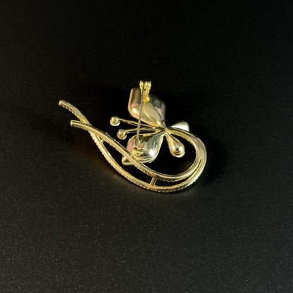 Crystal Butterfly Brooch
