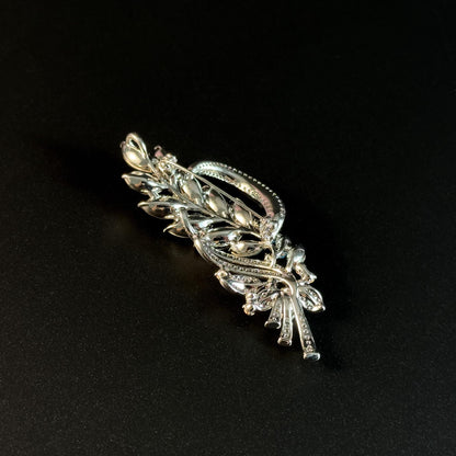 Blue Wheat Ear Brooch