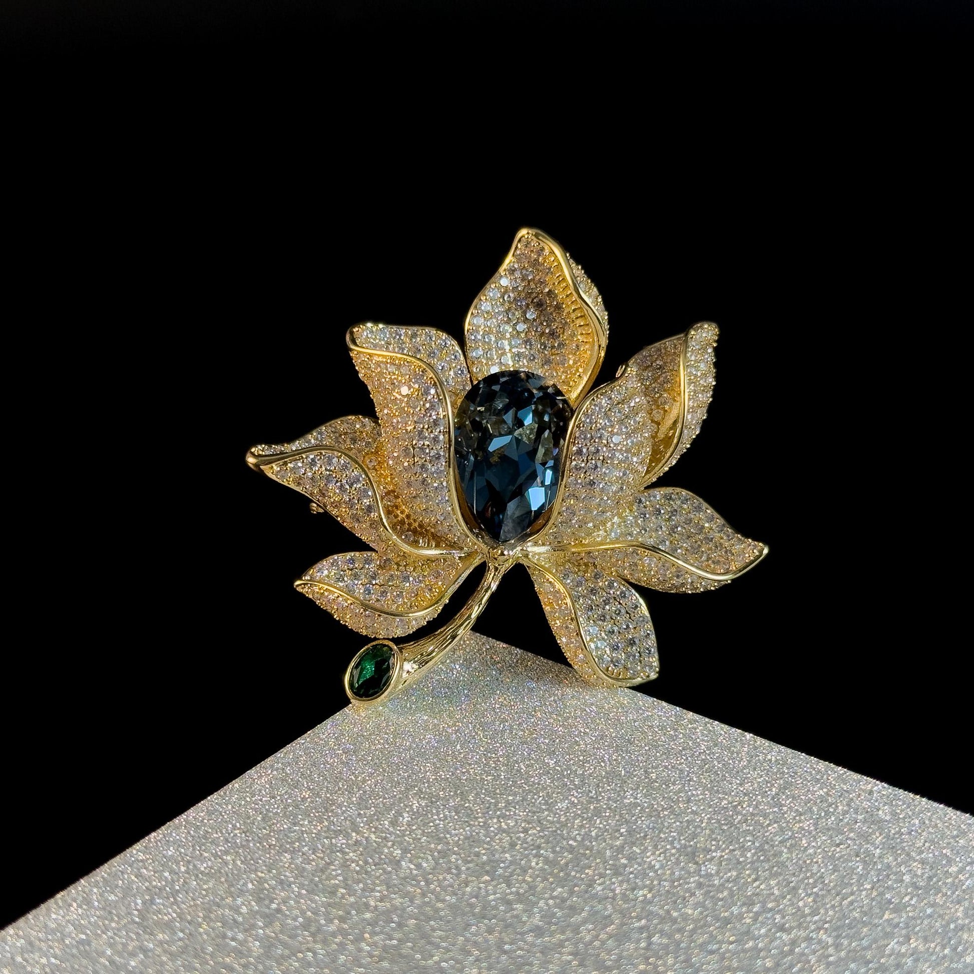 Golden Lotus Brooch