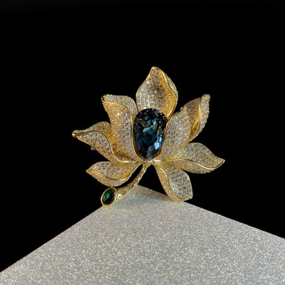 Golden Lotus Brooch