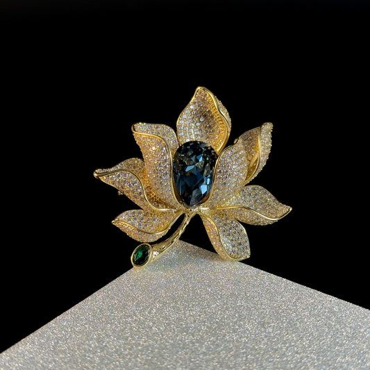 Golden Lotus Brooch