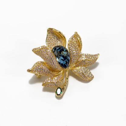 Golden Lotus Brooch