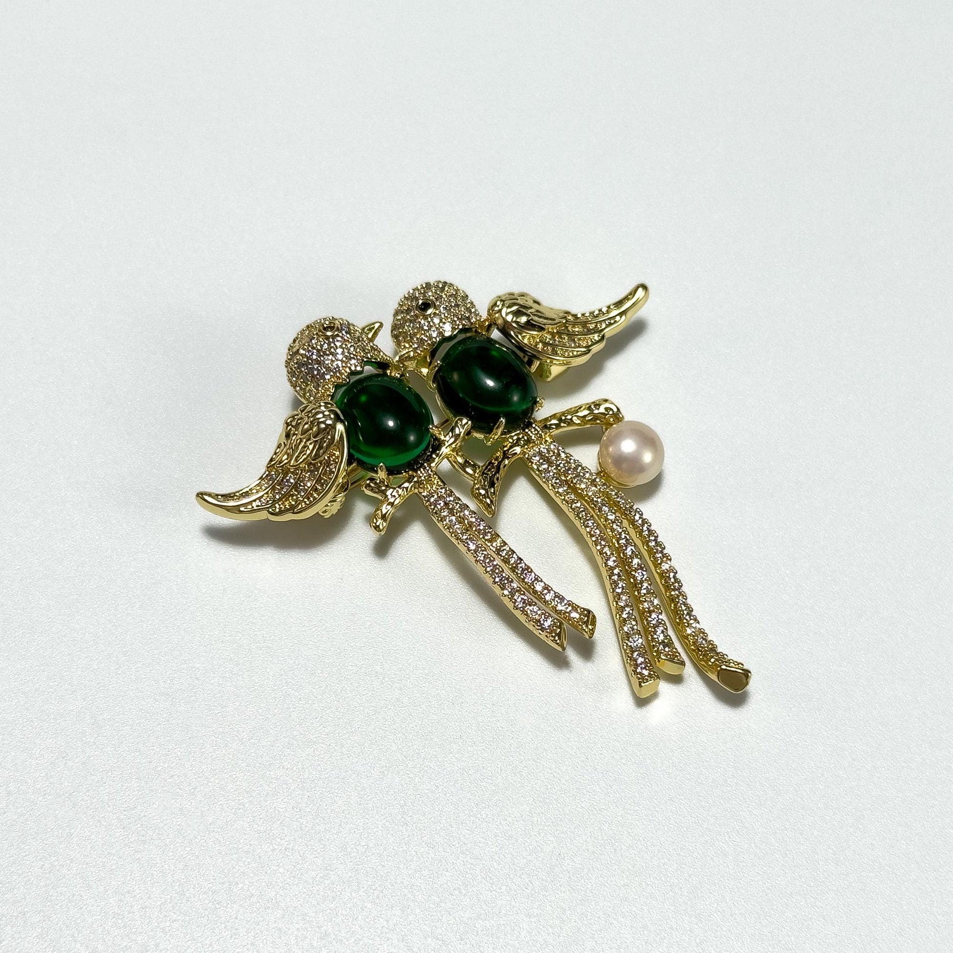 Double Bird Brooch