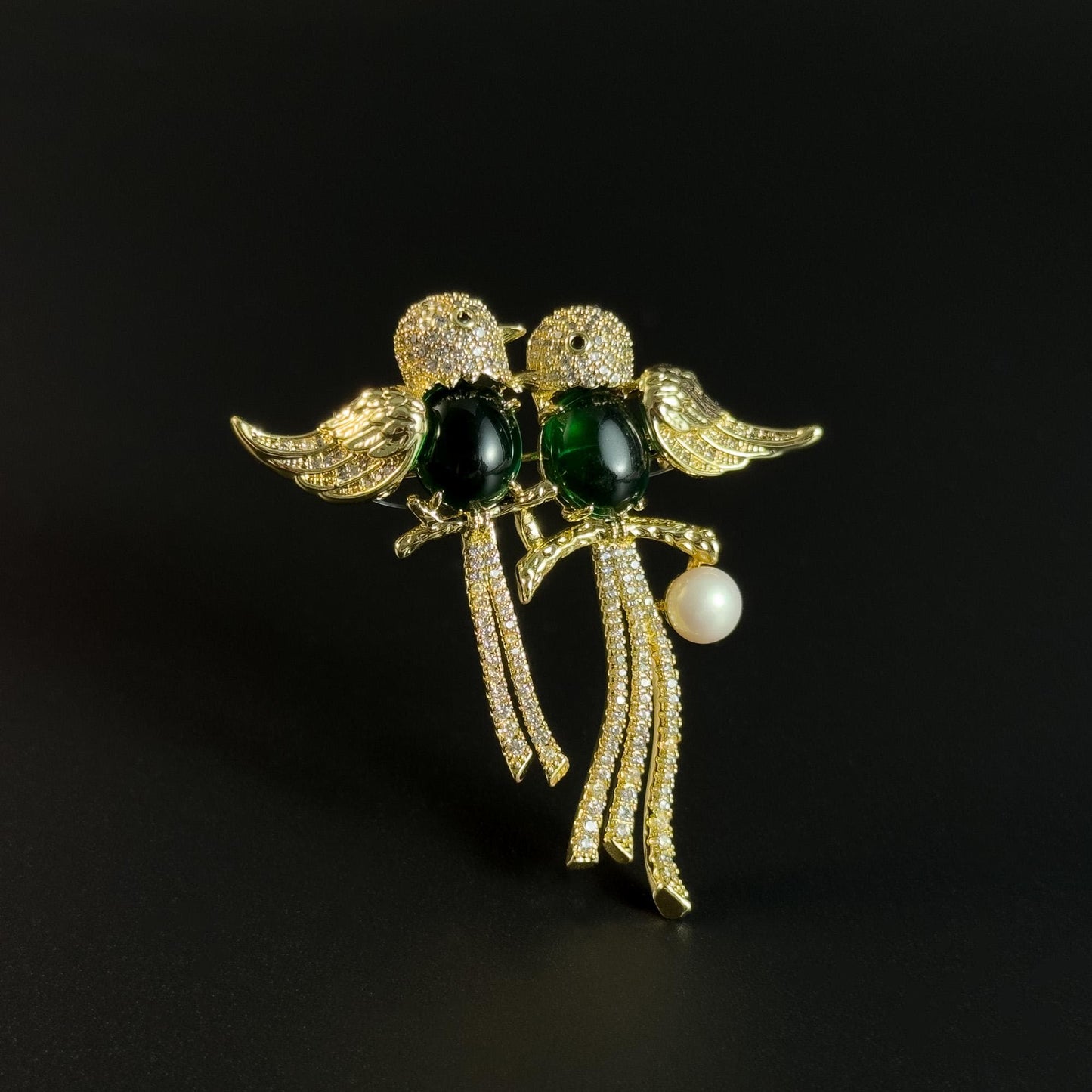 Double Bird Brooch