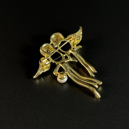 Double Bird Brooch