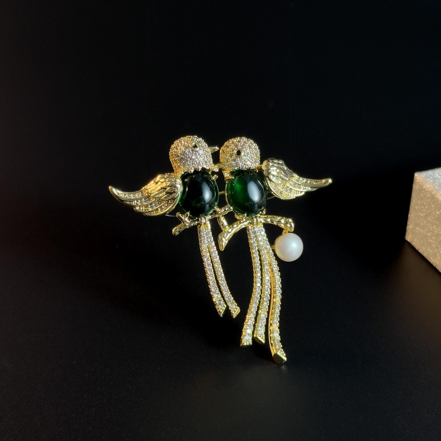 Double Bird Brooch