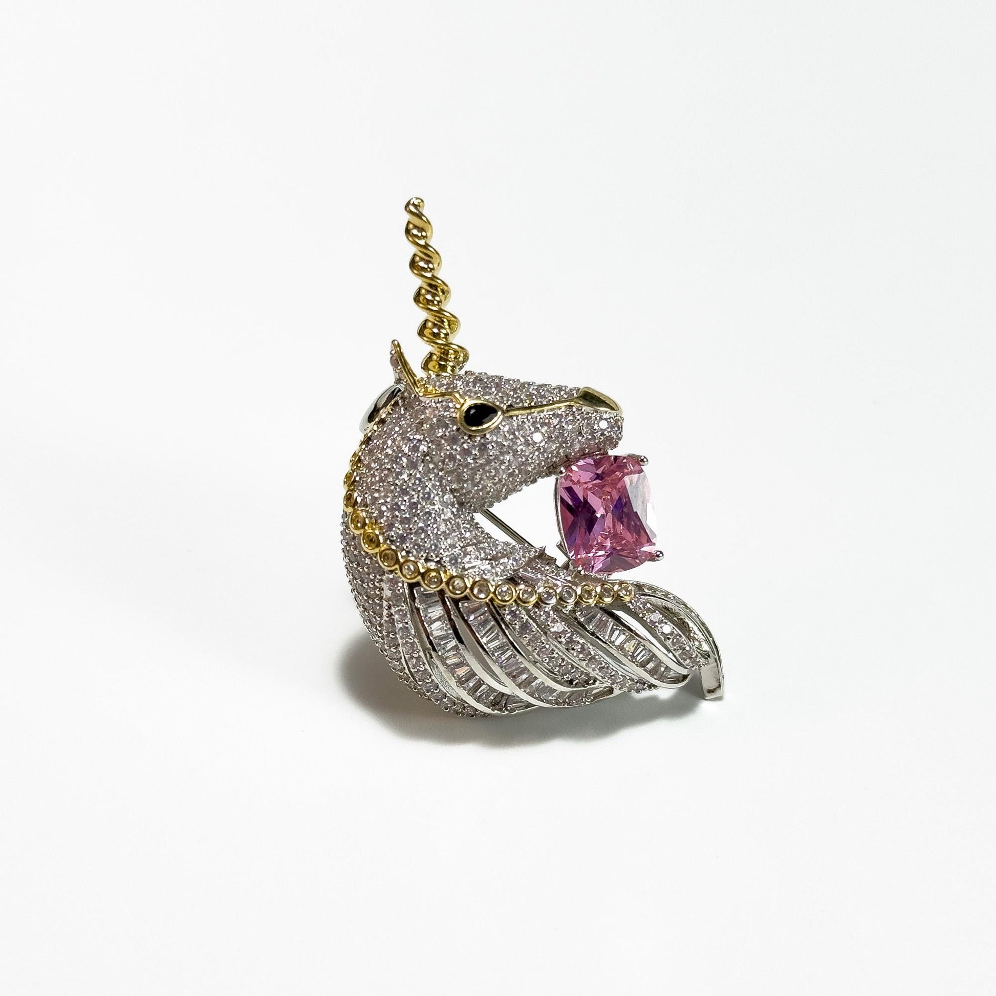 Unicorn-Shaped Brooch