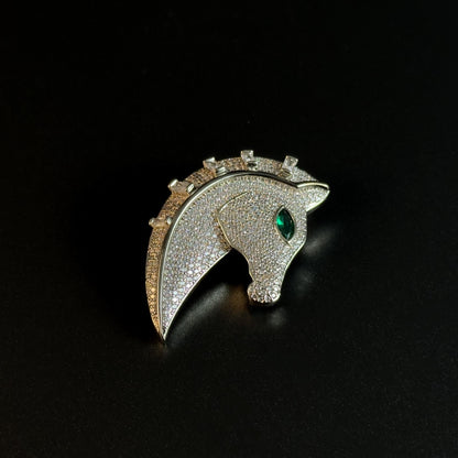 Unicorn-Shaped Brooch