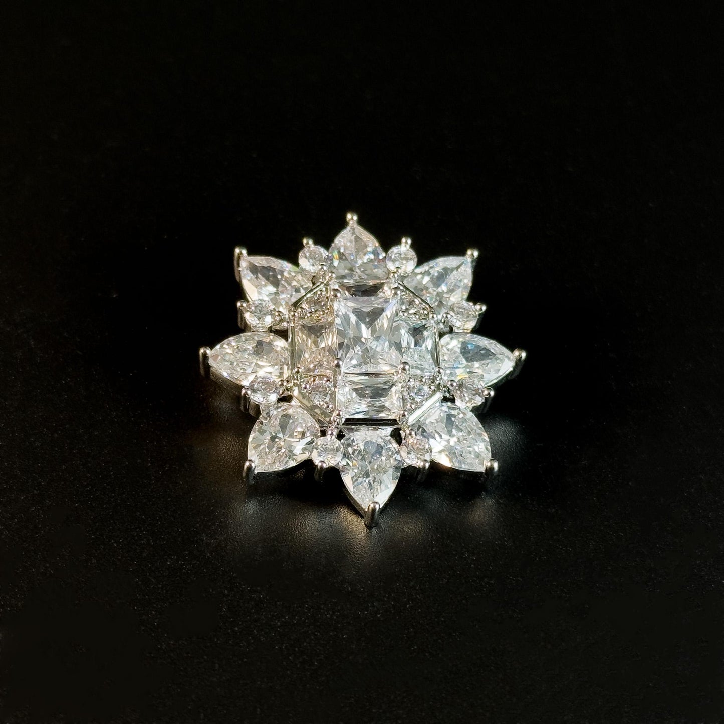 Luxurious Zircon Brooch