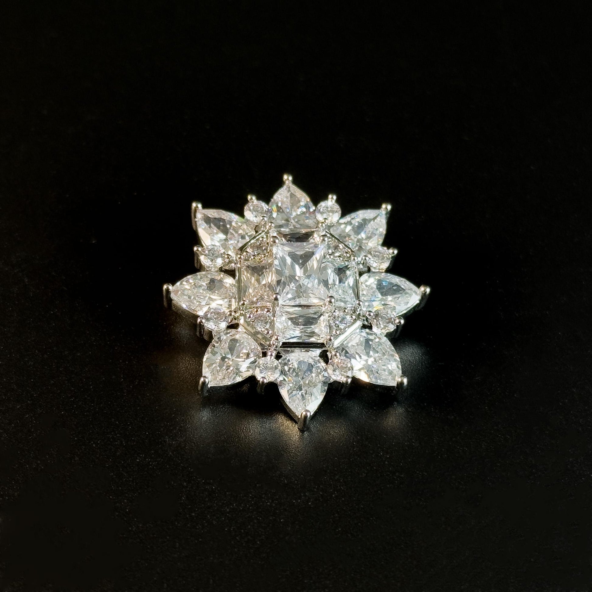 Luxurious Zircon Brooch